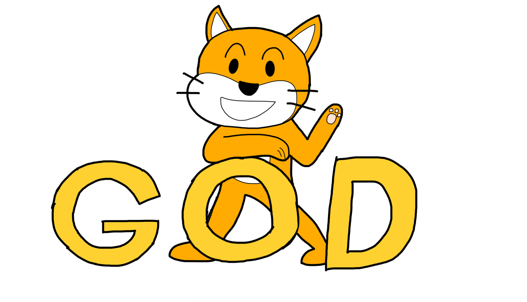 スクラッチとスクラッチのGODの文字